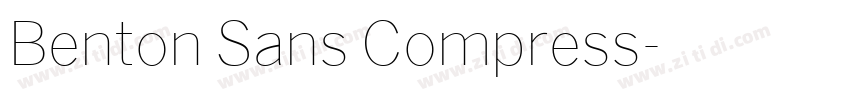 Benton Sans Compress字体转换
